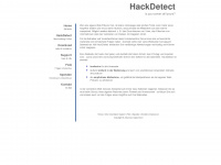 hackdetect.de Webseite Vorschau