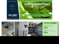 beklebt.ch Webseite Vorschau