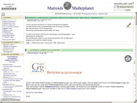 matheplanet.com Webseite Vorschau