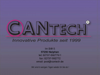 cantech.de Webseite Vorschau
