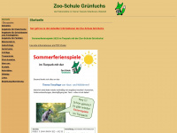zoo-schule-gruenfuchs.de Webseite Vorschau