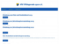 vfb-tiftlingerode.de Webseite Vorschau