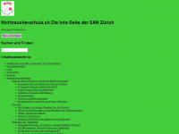 nichtraucherschutz.ch Webseite Vorschau