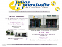 julias-haarstudio.de Webseite Vorschau