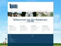 wedemark-lamas.de Webseite Vorschau