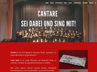 cantare-projekt.de Webseite Vorschau