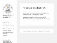 computerclub-brake.de Webseite Vorschau