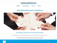 acklinkeusch.ch Webseite Vorschau