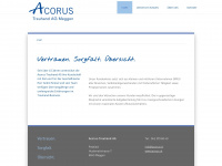 acorus.ch Webseite Vorschau