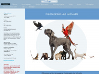 kleintierpraxis-schneider.com Webseite Vorschau