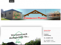zimmerei-platzer.de Webseite Vorschau