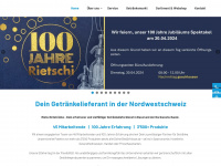 rietschi-getraenke.ch Webseite Vorschau