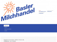 basler-milchhandel.ch Webseite Vorschau