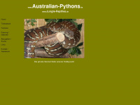 australian-pythons.de Webseite Vorschau