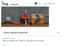 musikschulezug.ch Webseite Vorschau