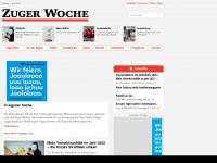 zugerwoche.ch Webseite Vorschau