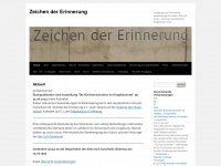 zeichen-der-erinnerung.org Webseite Vorschau
