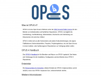 opus-repository.org Webseite Vorschau