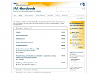 ifa-handbuchdigital.de Webseite Vorschau