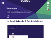 staubli-getraenke.ch Webseite Vorschau
