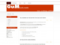 gumaudiomedia.de Webseite Vorschau