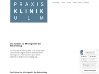 praxisklinik-ulm.de Webseite Vorschau