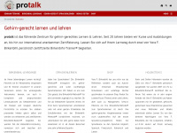 protalk.ch Webseite Vorschau