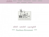 gasthaus-kreuzmair.de Webseite Vorschau