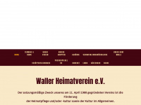 waller-heimatverein.de Webseite Vorschau