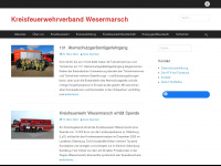 kreisfeuerwehrverband-wesermarsch.de Webseite Vorschau