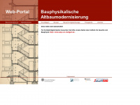 bauphysikalische-altbaumodernisierung.de Webseite Vorschau