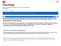 franz-wespe.ch Webseite Vorschau