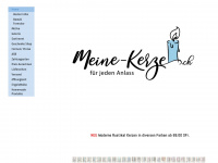 meine-kerze.ch Webseite Vorschau