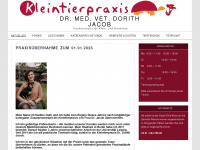jacob-tierarzt.de Webseite Vorschau
