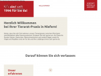 tierarzt-niefern.de Webseite Vorschau