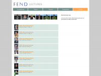 fend-lectures.org Webseite Vorschau