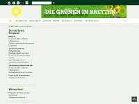 gruene-bretten.de Webseite Vorschau