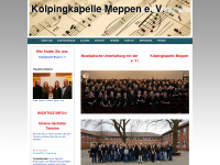 kolpingkapelle-meppen.de Webseite Vorschau