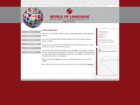 world-of-language.de Webseite Vorschau