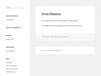 sven-manias.de Webseite Vorschau