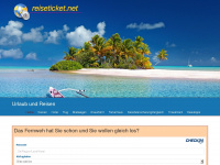 reiseticket.net Webseite Vorschau
