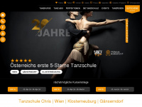 tanzschulechris.at Webseite Vorschau