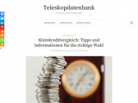 teleskopdatenbank.de Webseite Vorschau