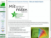 esperanto-nuernberg.de Webseite Vorschau