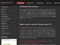 feuerwehr-hohenkirchen.de Webseite Vorschau