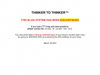 thinkertothinker.com Webseite Vorschau
