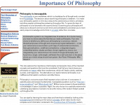 importanceofphilosophy.com Webseite Vorschau