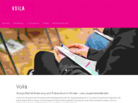 voila.ch Webseite Vorschau