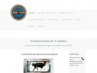 hundephysio-amsberg.de Webseite Vorschau