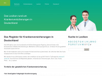 krankenkassen-register.de Webseite Vorschau